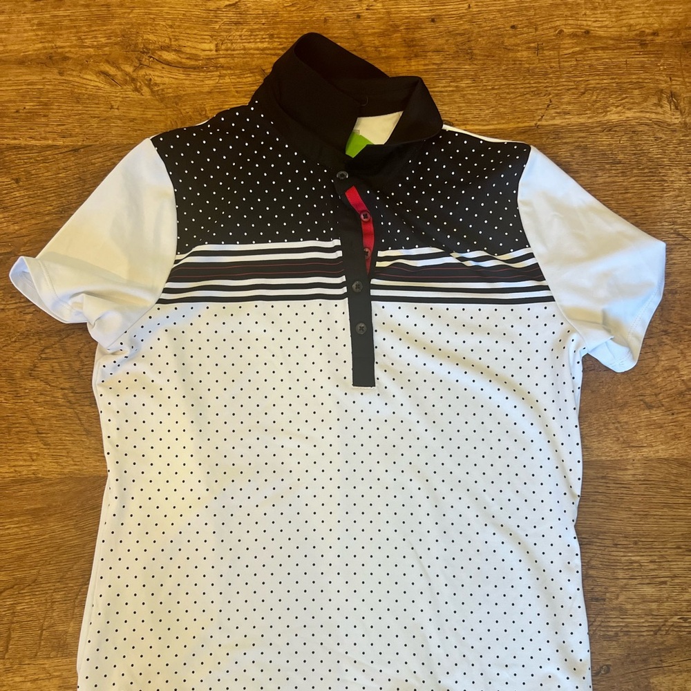 Athletic Top callaway gold shirt small